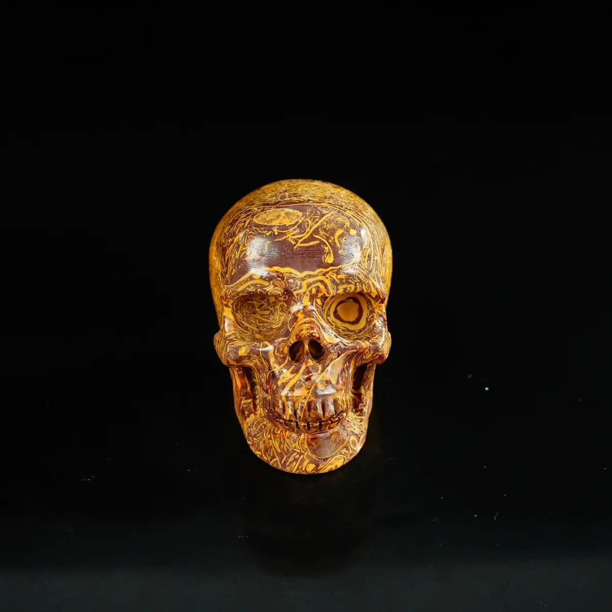 Gift Elephant Skin Jasper Skull 2.2inch 3 inch 4.5inch Skull ,Realistic,Crystal Healing,Fine Sculpture