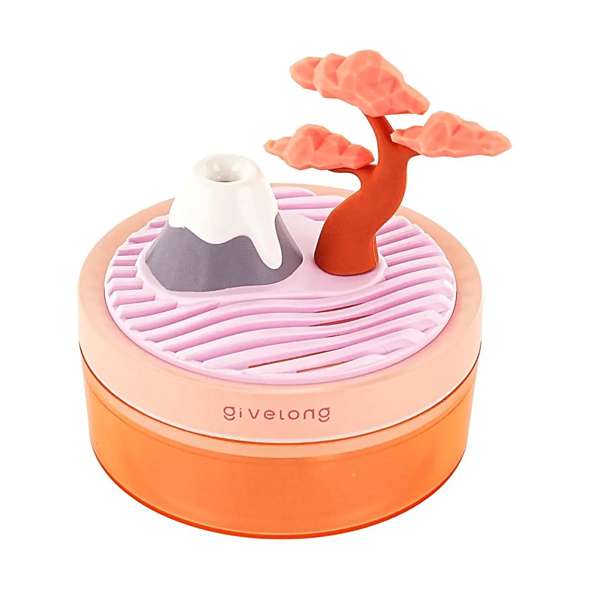 Golden Lion Pink Mini USB Humidifier for Home & Desk - Compact & Quiet Ultrasonic Cool Mist Air Humidifier 12.5x12.5x14.3CM