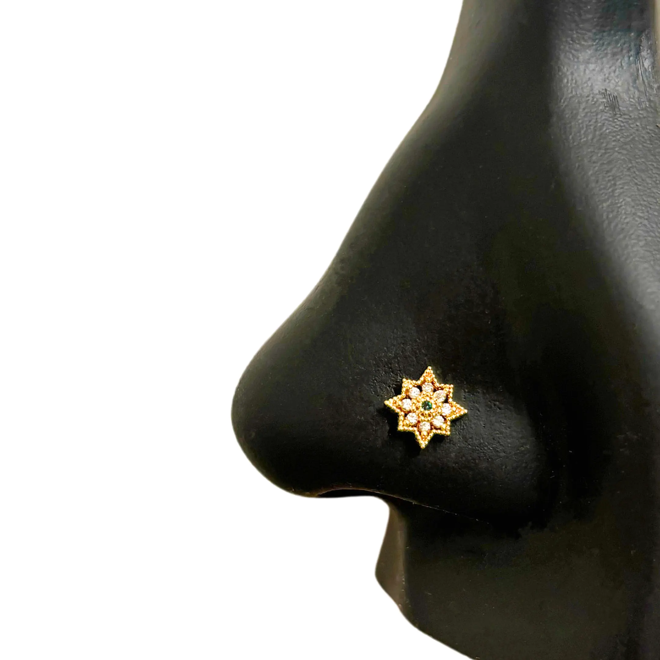 STATEMENT GOLD | Henna Flower Nose Stud