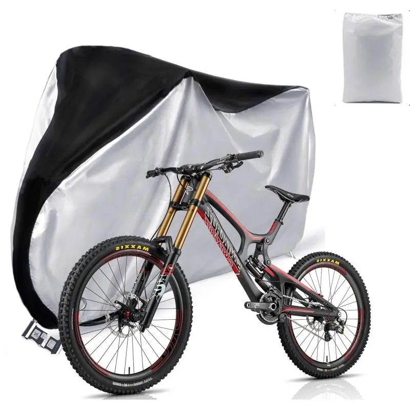Outdoor Waterproof Lock Bike Cover with Lock Hole – Outdoor Cycling Accessories for Mountain, Road Bikes, Essential Protection & Security, Lock Bike Covers
