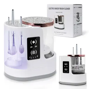 3-in-1 Electric Makeup Brush Cleaner & Dryer by [Brand Name] USB Portable Silicone Universal for Eyeshadow & Foundation Brushes
