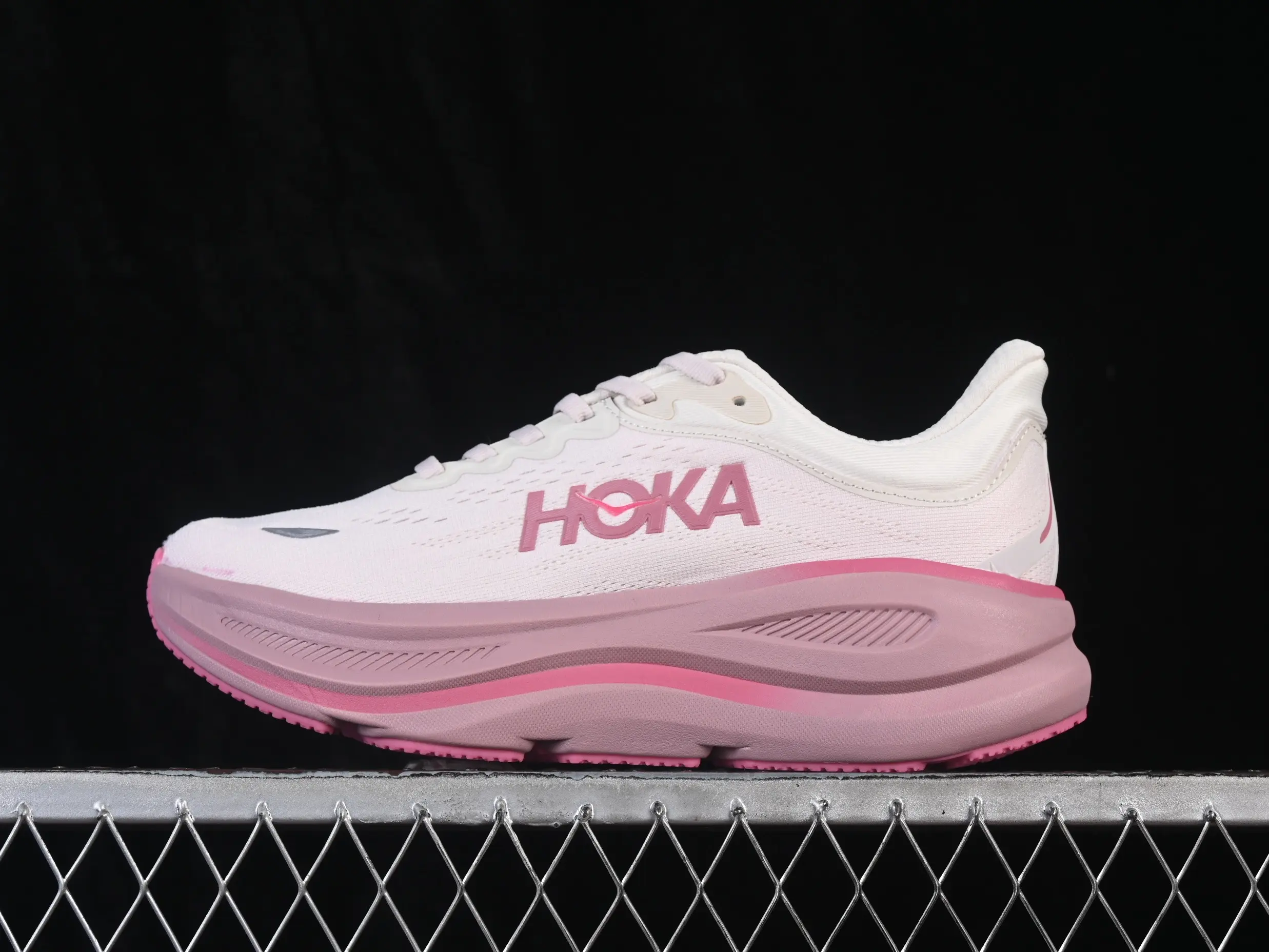 Pink Breathable Mesh Platform Training Sneakers Gradient Pink Cushion Foam Wavy Sole Light Daily Outdoor Gym Racing Casual Shoes Women Running