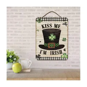 Courtside Market Kiss Me I'm Irish 12x16 Hanging Sign