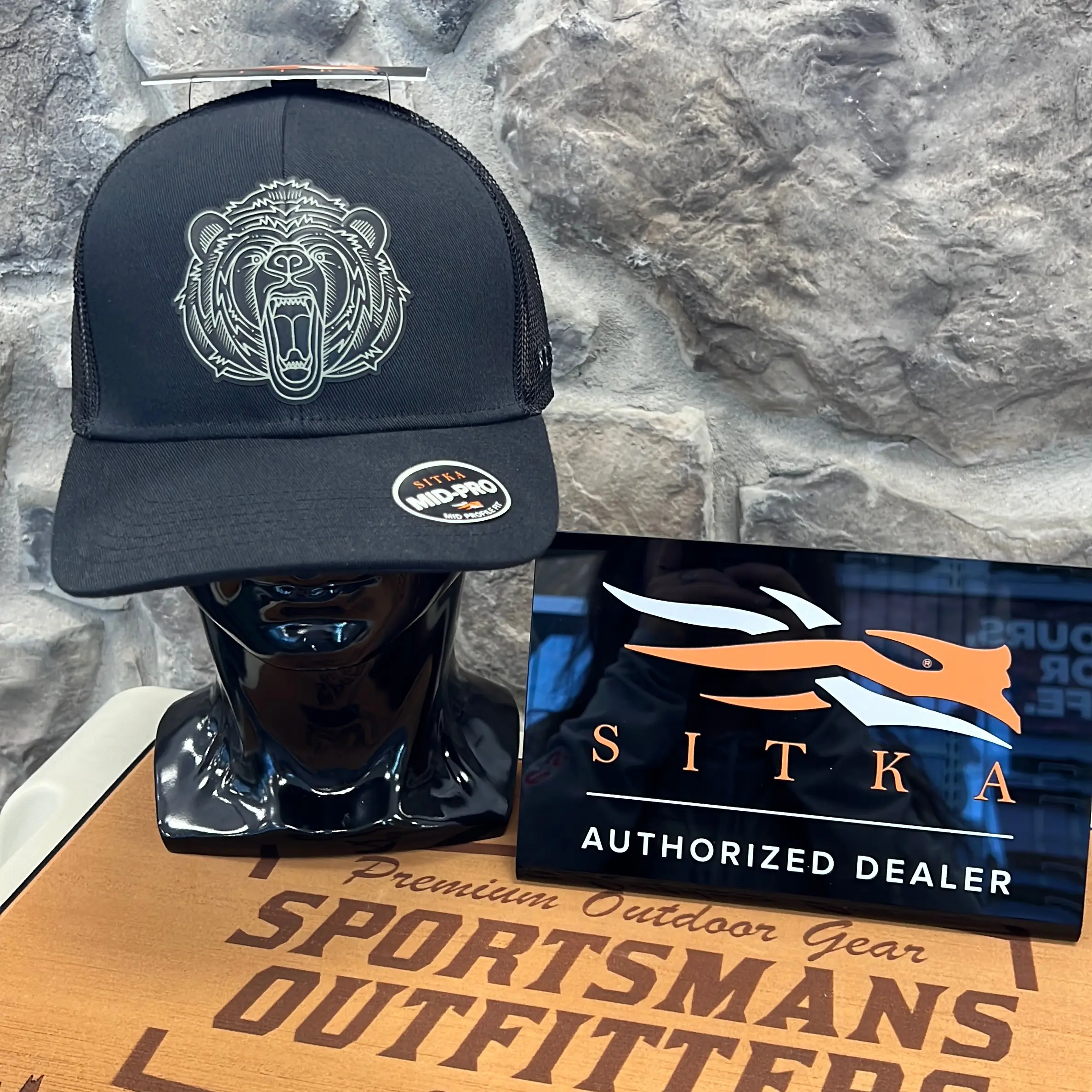 Sitka Gear - Griz Mid Pro Trucker Hat - Sitka Black
