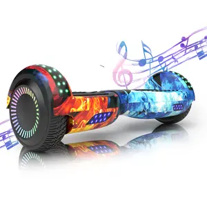 Dual Motor LED Scooter All-terrain Self-Balancing Hoverboard with Colorful LED Lights, 300W Motor, 7.5 mph Max Speed – Gifts for Girls & Boys Wheel Weights tiktokshopspringglowup