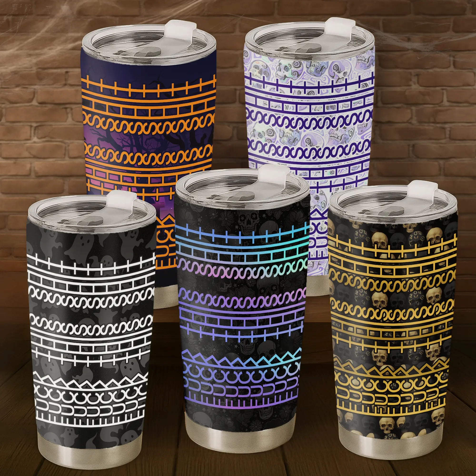 20oz Insulated Stainless Steel Hidden Message Tumbler - Portable Geometric Sarcastic Office Humor Gift Drinkware for Friends, Vacuum Flask Water Bottle Kitchenware