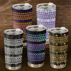 Hidden Halloween Message 20oz Tumbler with Lid and Straw Insulated Stainless Steel Travel Cup for Friends and Coworkers Sarcastic Office Humor Gift Spooky Season Drinkware