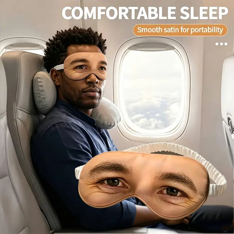Custom Satin Sleep Mask | Soft Light Blocking Eye Mask for Better Sleep--Supports Customization