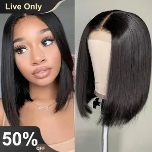 {LIVE ONLY$20 } Curly 1b/30/27 13*4 bob Wigs  100% Brazilian Virgin Human Hair 13*4 bob Wigs Pre Plucked Blunt Cut Wig bob wig benin girls machine human hair wig Kinky curly Human Hair Wigs Beginner Friendly Full Machine Made Wig summervibes