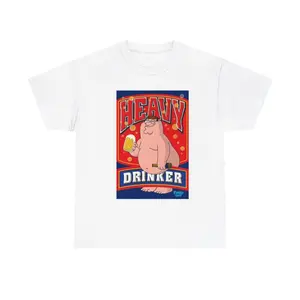 Peter Griffin, Heavy Drinker- Unisex Heavy Cotton Tee