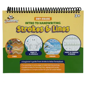 Channie's Intro to Handwriting Strokes & Lines Dry Erase Workbook