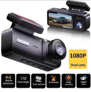 Dash Cam For Cars 2 Channel Video Recorder Car DVR Front Inside Camera For Vehicle 1080P HD Black Box 24H Parking Mode Recorder