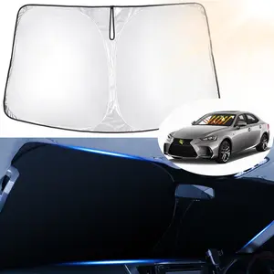 Canvcle Windshield Sun Shade for Lexus IS300/IS350/IS500/IS250/IS200t 2014-2026 Custom Fit Shade Accessories Foldable Sun Visor Protector Blocks UV Rays Keep Car Cooler (NOT for Lexus RX, ES)