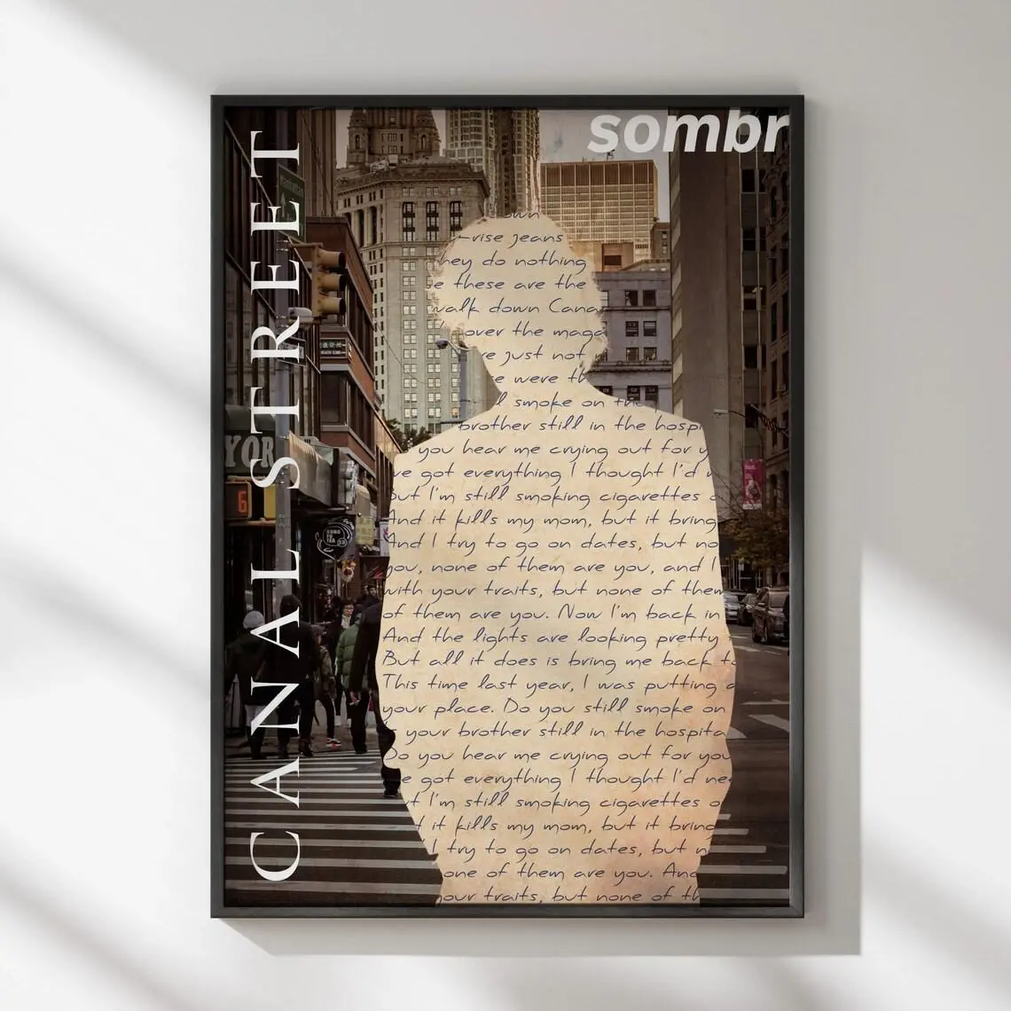 Canal Street Sombr Printable Poster / sombr music inspired fanart