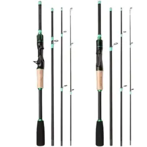 1pcs Lightweight Carbon Fiber Fishing Rod, Travel Rod, Ultra-Fast Action, Portable Multi-Joint Design, Straight Handle or Gun Handle Option