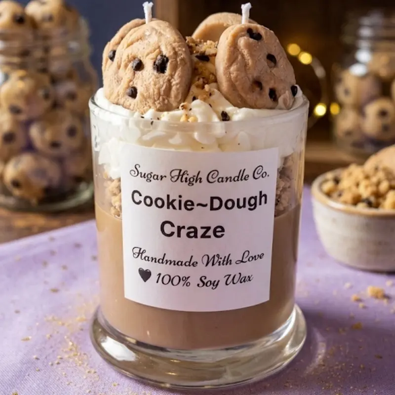 Batch Made in Heaven~ chocolate chip cookie dessert candle that smells like warm fresh baked cookies, right out the oven