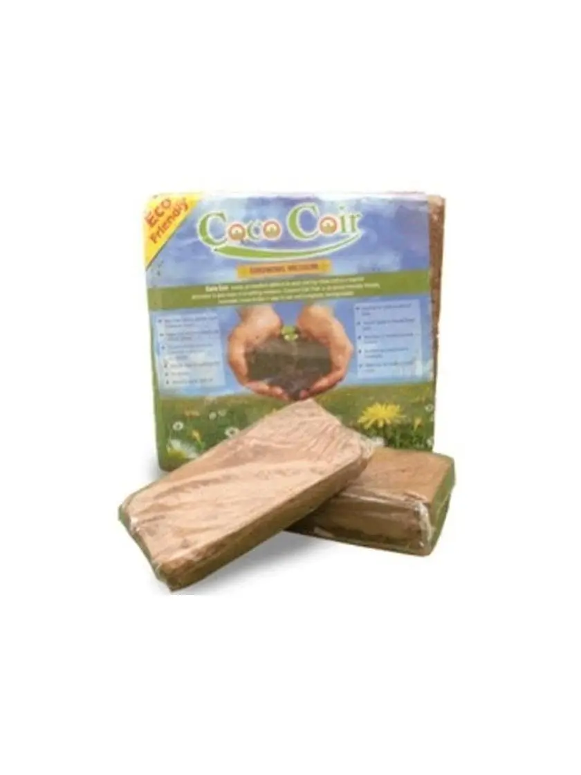 Natures Footprint Organic Coconut Coir Soils 5-Pack 650g Bricks, Renewable Resource Mulches & Planting Media with Drainage & Spongy Characteristics