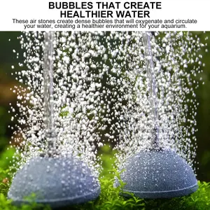 Aqua Dream 3.9-Inch High-Density Dome Aquarium Filter Diffuser, Classic-Style Pet Fish Tank Accessory for Water Oxygenation (Note: Soak Before Use)
