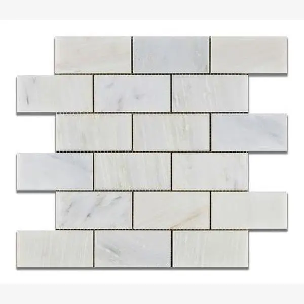 Calacatta Prestige (Asian Statuary) 2x4 Polished/Honed Subway Marble Tile
