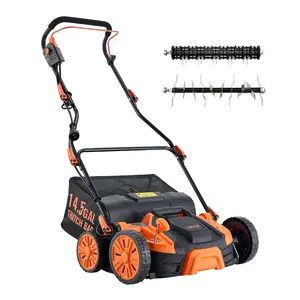 VEVOR 2-in-1 Electric Dethatcher and Scarifier Lawn Dethatcher 13-Inch /16inch  13 Amp