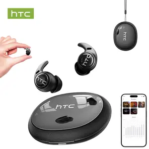 HTC NE76 Bluetooth 6.0 Sleep Earbuds,Mini Invisible Noise-Canceling Earphones.Improve sleep quality with zero ear pressure for side sleepers.Featuring low-profile flat-head design,ideal for side sleepers