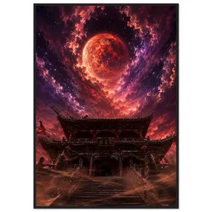 Classic Semi-Glossy Paper Wooden Framed Poster