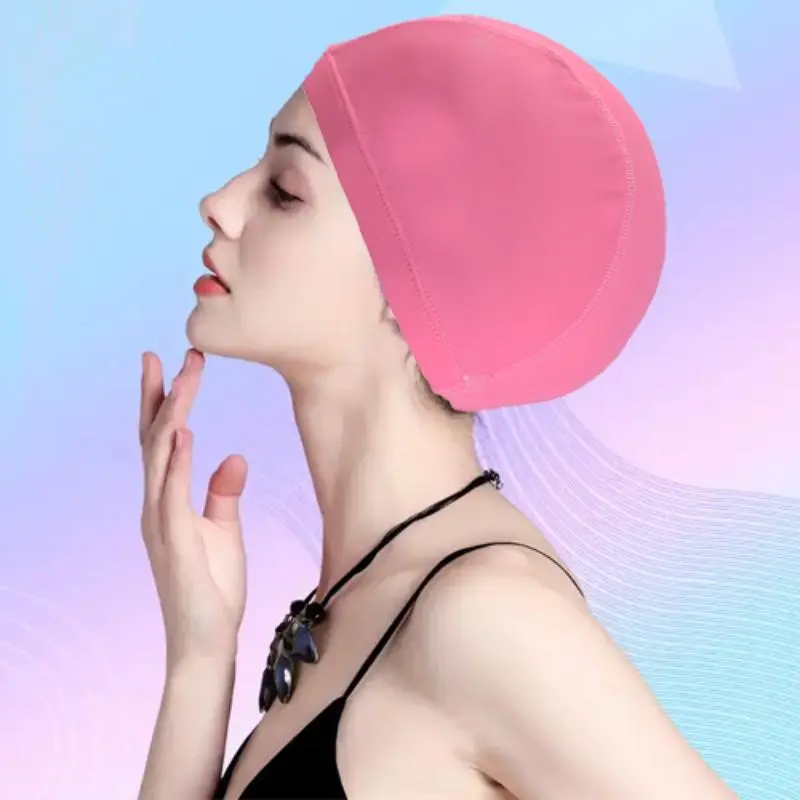 Solid Color Waterproof Fashionable Swimming Cap, Durable & Comfortable Design Swimming Cap, Swimming Accessories for Women & Men
