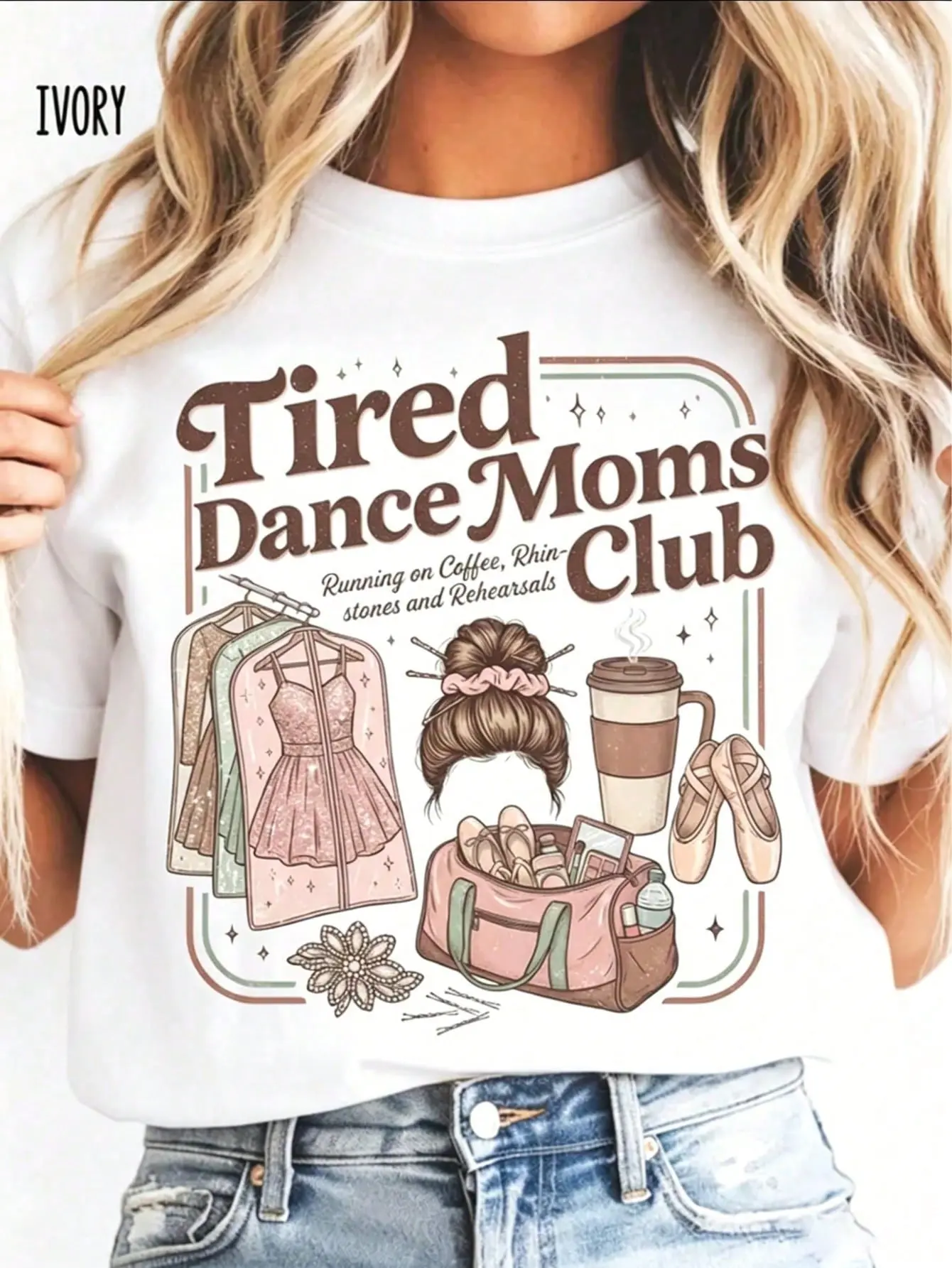 100% Cotton Dance Mom Shirt,Dancer Comps Tshirt, Dancing Competition Team Tee2026-Cropped Graphic Tees Women,Concert Outfits,Cute Clothes