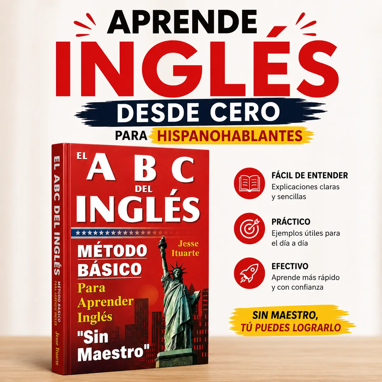 ABCs del Ingles | Learn English for Spanish Speakers | Beginner English Workbook & Self Study Book