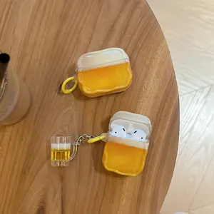 Creative 3D AirPods Case Compatible with Apple AirPods 4, AirPods Pro Gen 2, AirPods 1/2/3, Wireless Bluetooth-compatible Earphone Protective Cover Protection