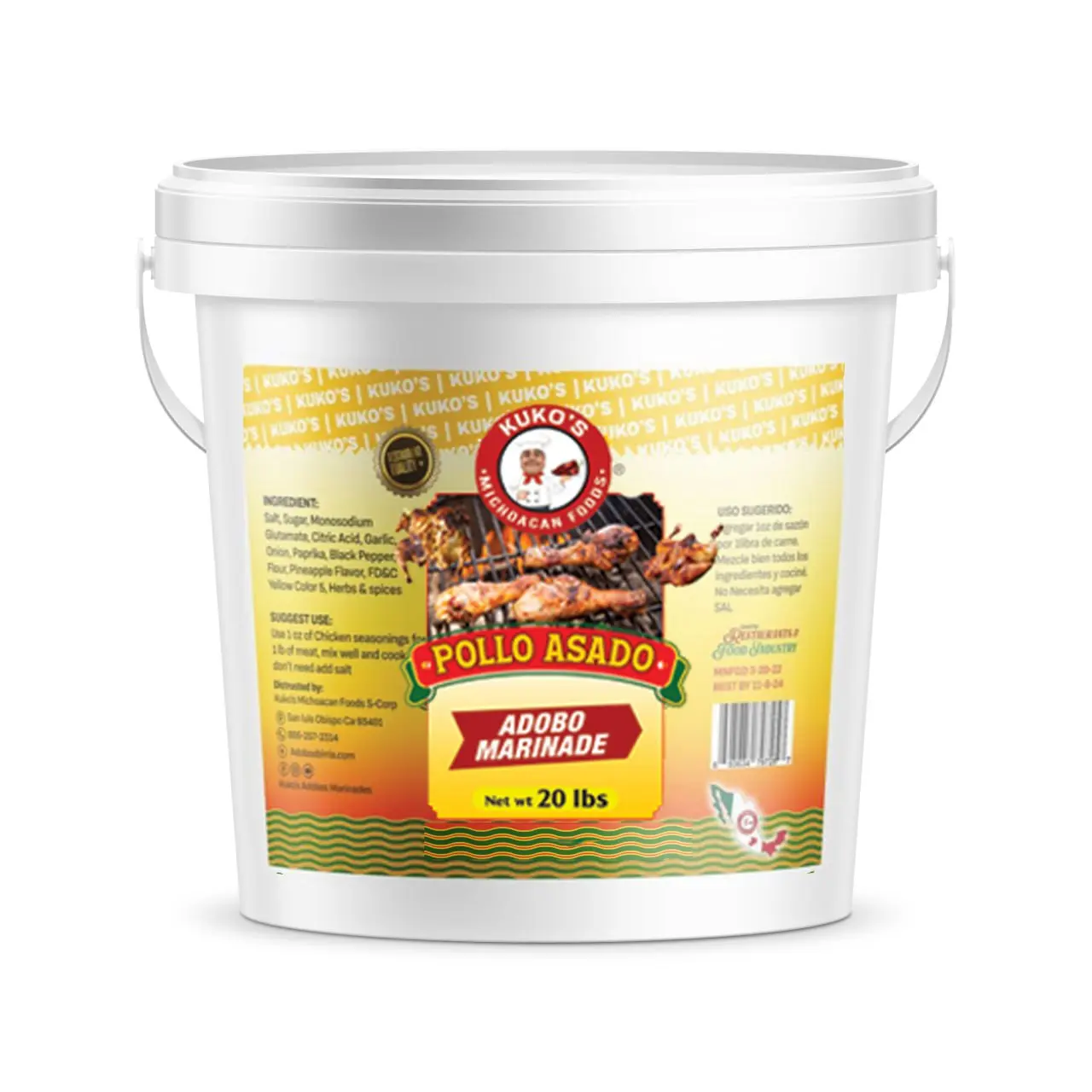 Pollo Asado Adobo Rojo Marinade with added pineapple for authentic taste Flavor Restaurant quality commercial use and home use