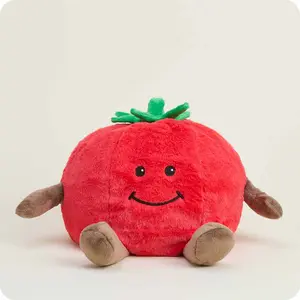 Warmies® Tomato Warmies - Soft Plush Toy Scented with Real French Lavender Microwavable for Soothing Warmth & Comfort 7"x7.5"x7.5"