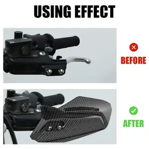 Handlebar Cover for Surron Ultra Bee, Water Transfer Carbon Fiber Pattern Hand Guard Hand Bar Protect Cover for Sur Ron Offroad E-Bike Dirtbike