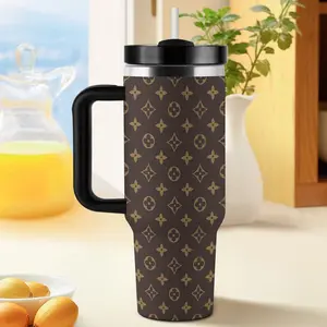 Vintage 40 oz water bottle, stainless steel coffee mug Car Cup
