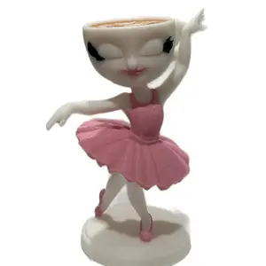 Viral Meme Ballerina Cappuccina Popular Italian Brainrot Character Figure