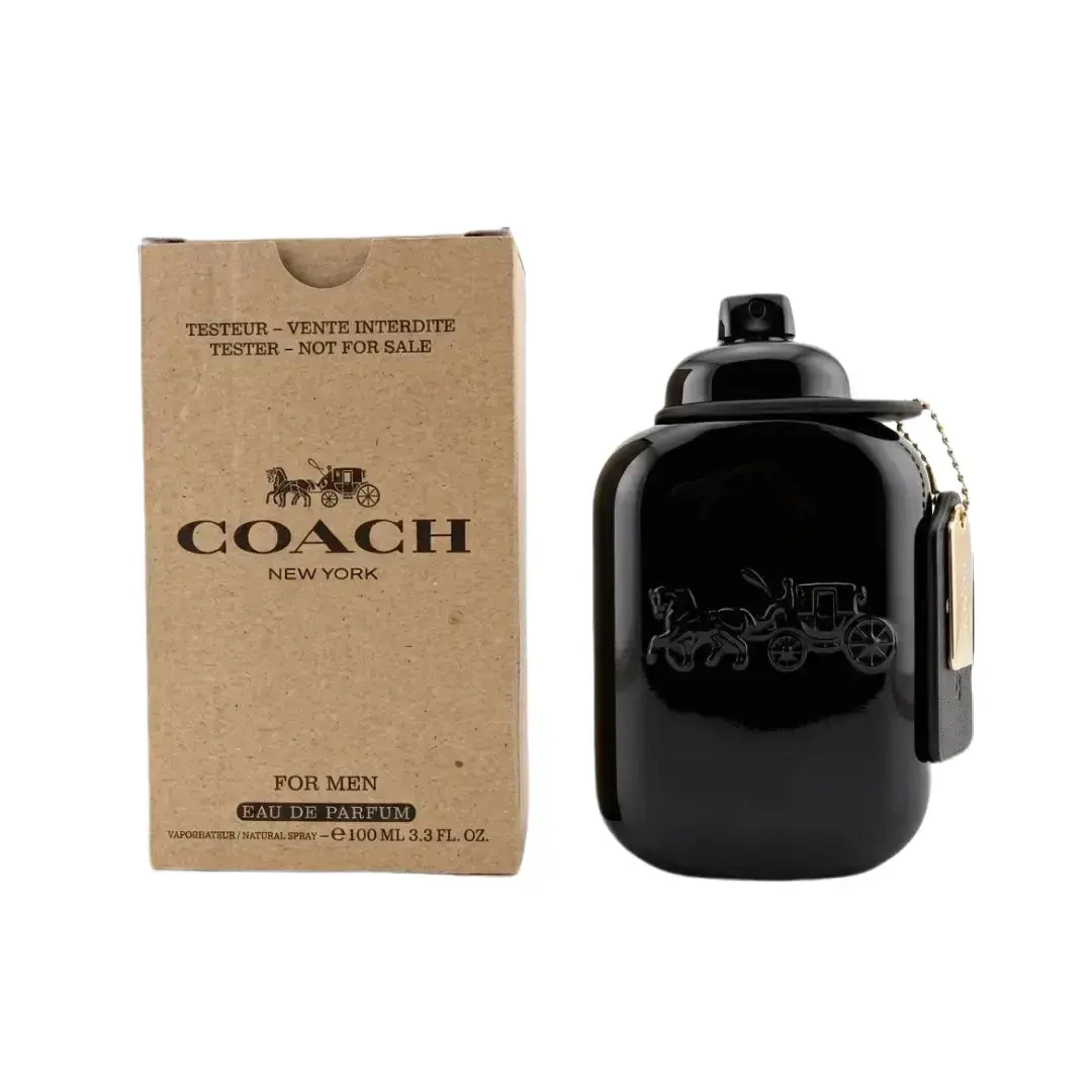 Coach New York for Men Eau de Parfum Tester 3.3 oz | Woody Amber Cologne with Bergamot, Geranium & Vetiver