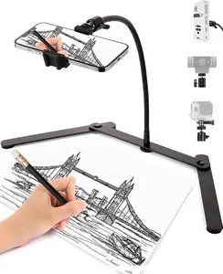 Adjustable Phone Tripod, Overhead Phone Mount, Tabletop Tripod for Cookie Decorating and Teaching Online Live Streaming and Showing Drawing Sketching Cooking