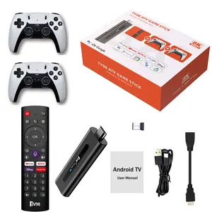 ATV98 Retro Game Stick – Plug & Play HDMI TV Console with Wireless Controllers, Packed with Classic Games, 4K Support