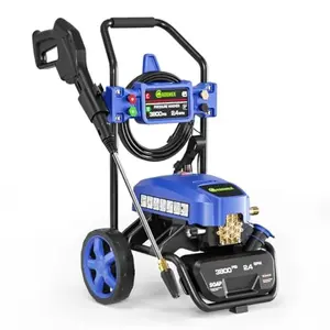 Electric Pressure Washer Onboard Soap Tank Spray Gun and Wand 5 Nozzle Set for Cars/Fences/Driveways/Homes/Patios/Furni