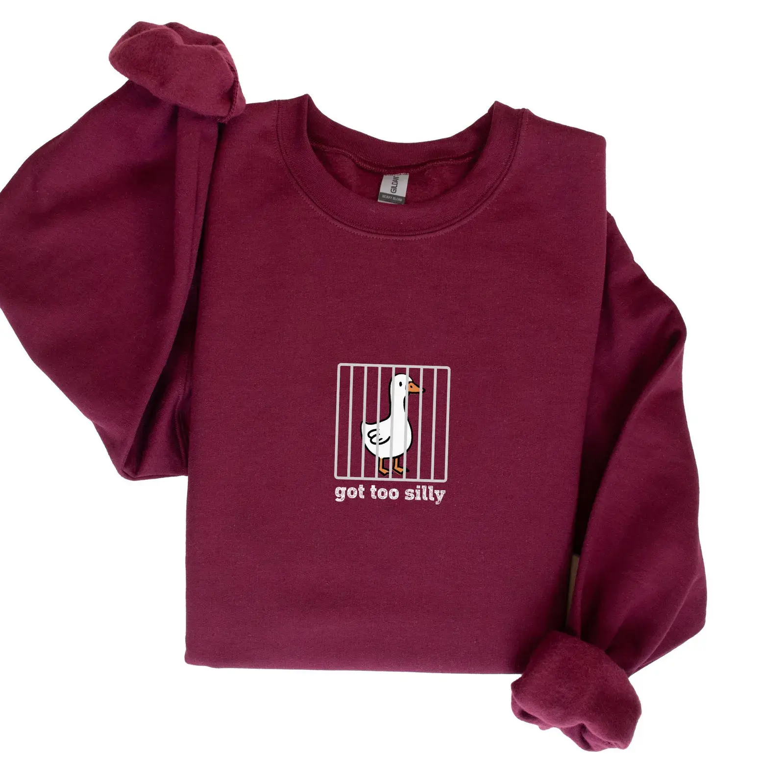 Silly Goose Sweatshirt, Got Too Silly Sweater, Goose Shirt, Silly Goose Sweater, Funny Shirt Gift, Silly Goose Gift, Funny Goose Outfit