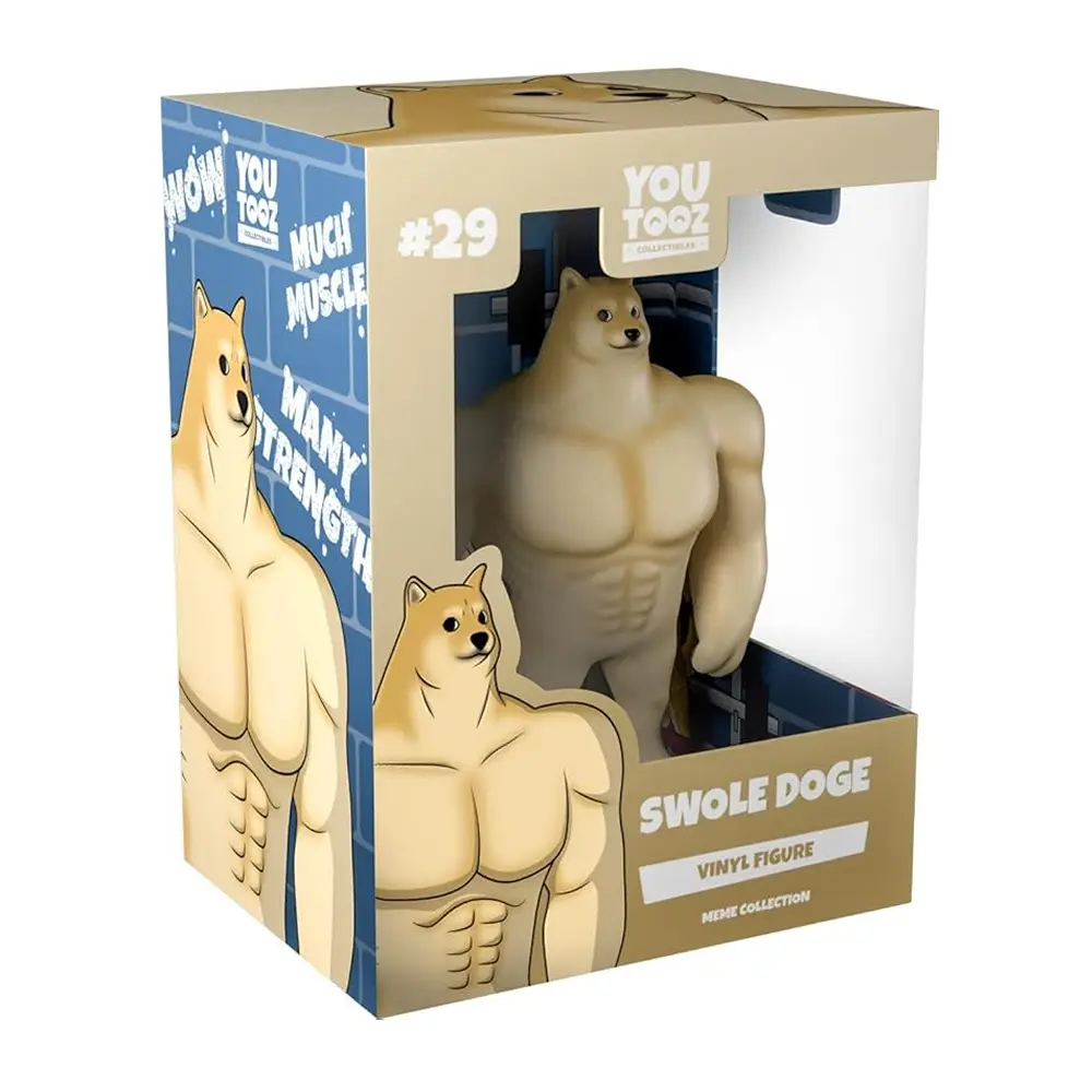 Youtooz Swole Doge Figure, 5" Buff Doge Internet Famous Meme Youtooz Swole Doge Figure, 5" Buff Doge Internet Famous Meme