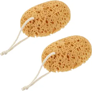 Shower Sponge, 2 Pcs Large Bath Sponges for Shower Body Scrubber Soft Loofah Exfoliating Sponge for Women Men Home Bathroom Face Body Washing Bathing Deep Cleansing