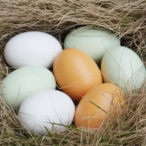 Hand-painted Graffiti Easter Eggs,Wooden Egg Replicas Ornaments Decor  mannequin head Decoration