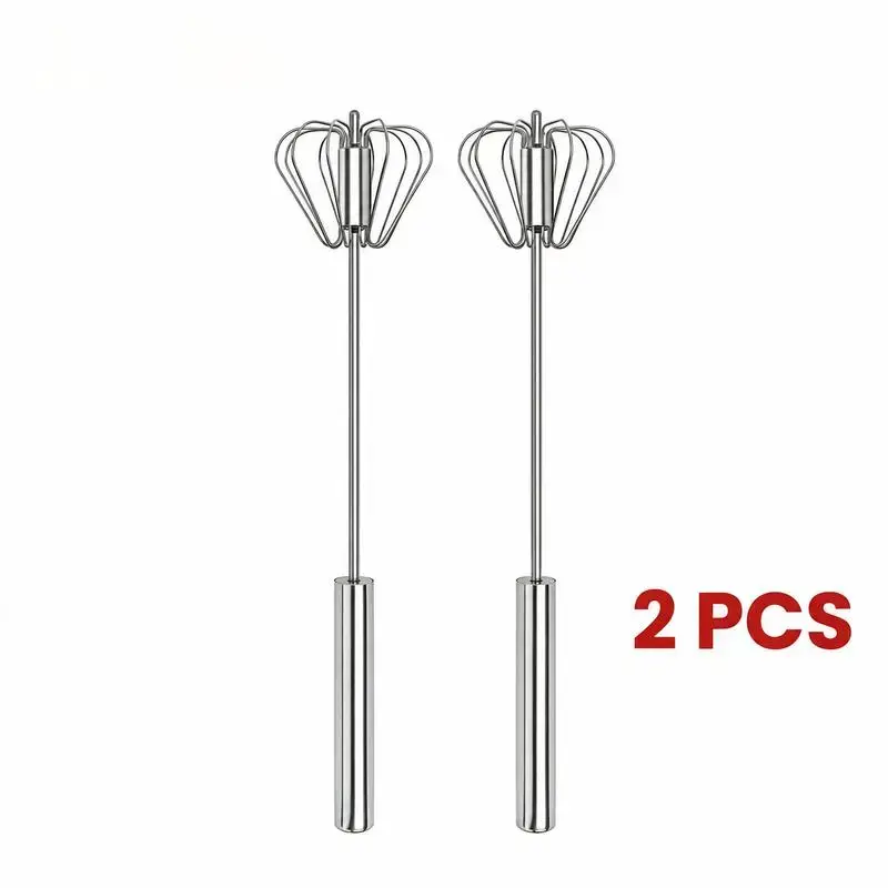 Buy 1 get 1 free!!! Semi-Automatic Egg Beater – Handheld Mini Multi-Function Milk Frother & Stainless Steel Mixer for Home Use