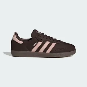 Women's Adidas Samba OG "Aurora Coffee/Sandy Pink" IH9166 Fashion Athletic Sneaker Spring Shoes