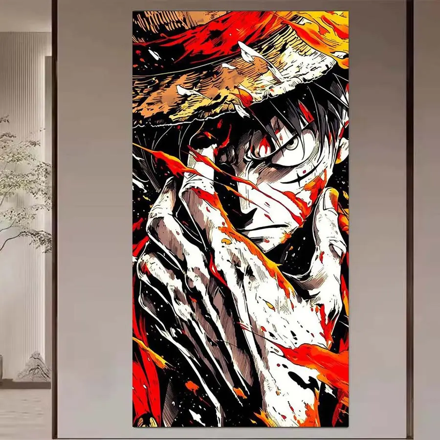 1 set of DIY diamond painting kit, 5D diamond art set, DIY decor anime characters mosaic, diamond art, DIY art home decoration, Anime Design, Handcraft, DIY Craft Supplies