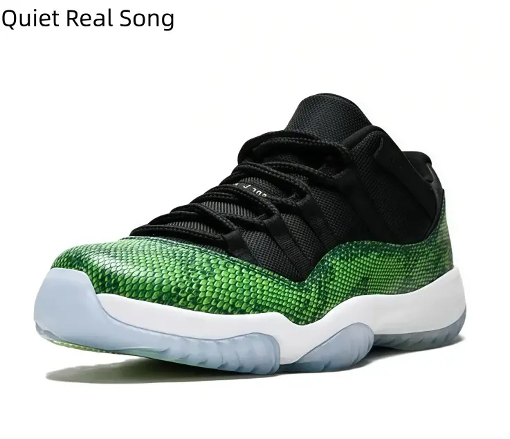 Retro Snake Pattern Low Tops Breathable Clear Rubber Sole Street Walking Casual Sneakers