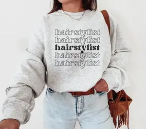 Retro Hairstylist Sweatshirt, Salon Boss Crewneck, Hair Stylist Graphic Pullover, Unisex Beauty Apparel, Salon Shirt, Gift for Hair Stylists