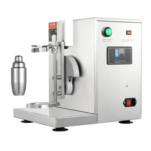 VEVOR Milkshake Maker Machine, 120W Commercial Milk Tea Shaker Machine, Single Head Milk Shake Mixer Machine, 0-180s Adjustable Milkshake Blender, with 750 ml Stainless Steel Cup, for Milk Tea Store