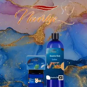 Neverlye Sensitive Acne Medium Set - Includes Skin Repair Lotion 8.oz, Face  Cream 2.oz & Sensitive Bar 4.oz for Sensitive Body Care Gentle